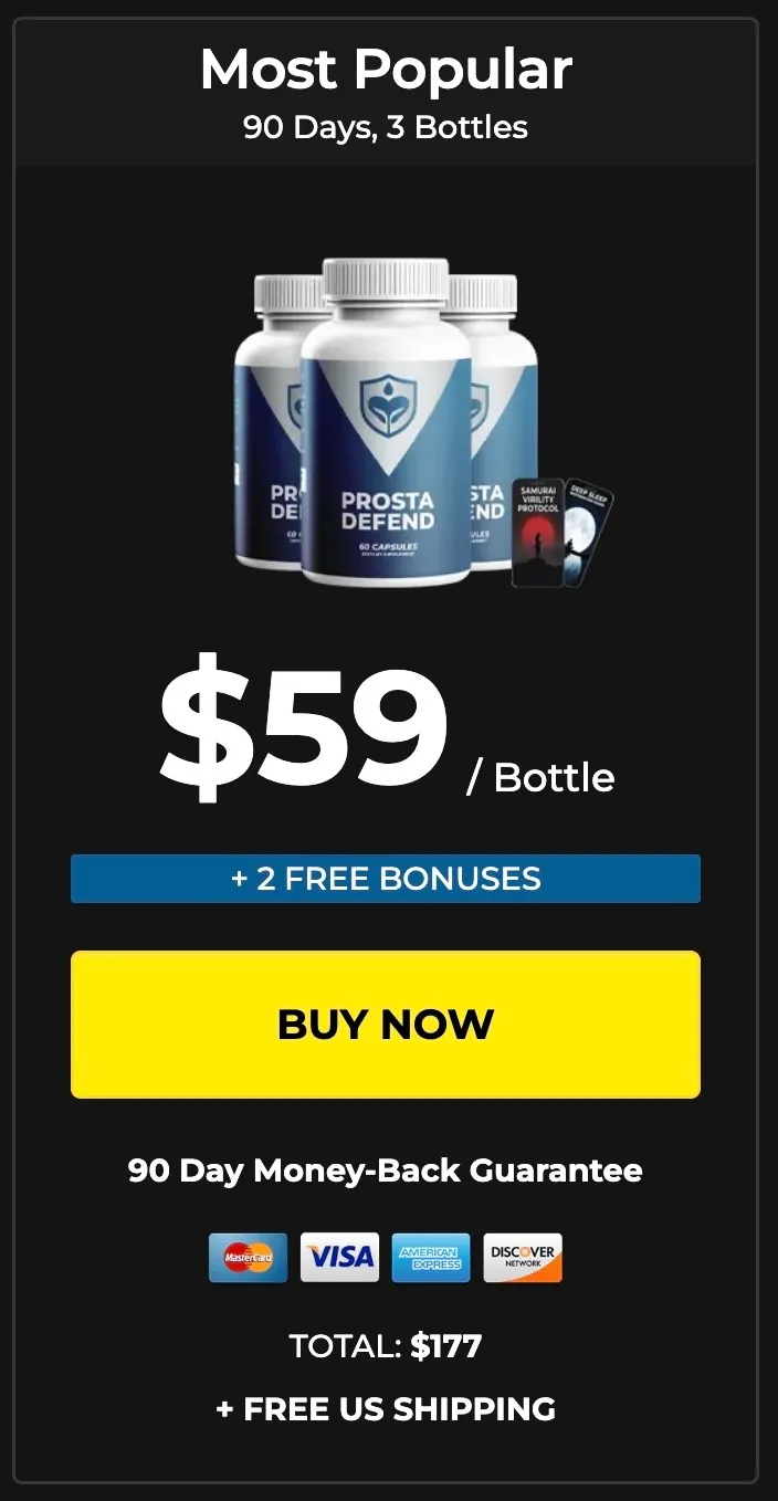 Prosta Defend 3 bottle package option