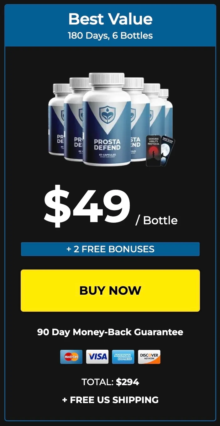 Prosta Defend 6 bottle package option